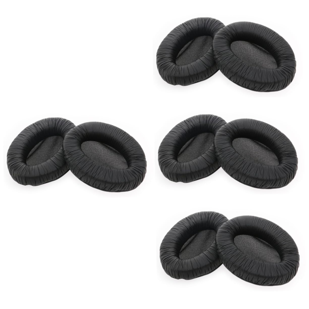 DOITOOL 4piezas Almohadillas De Reemplazo PU para Auriculares Pro Auriculares Alta Elasticidad Color Negro