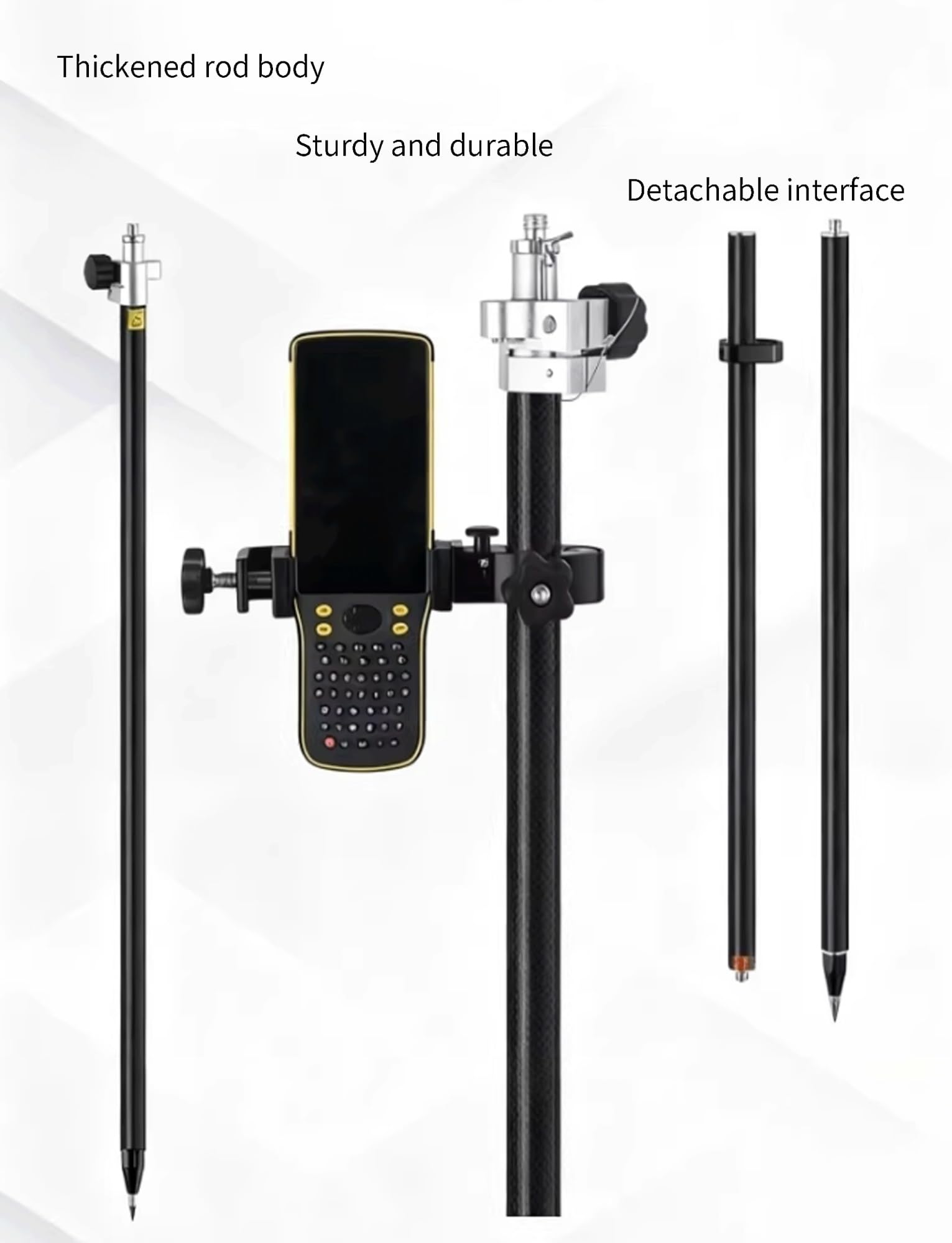 Poste telescópico portátil for topografía, varilla de medición de aleación de aluminio de 180 cm for mediciones de brújula y nivel, for topografía profesional