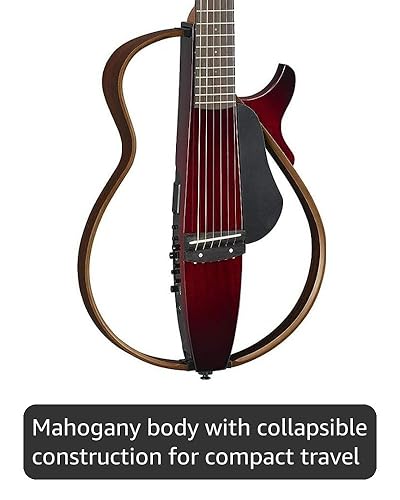 Amazon.com: Yamaha SLG200S CRB Steel String Silent Guitar with