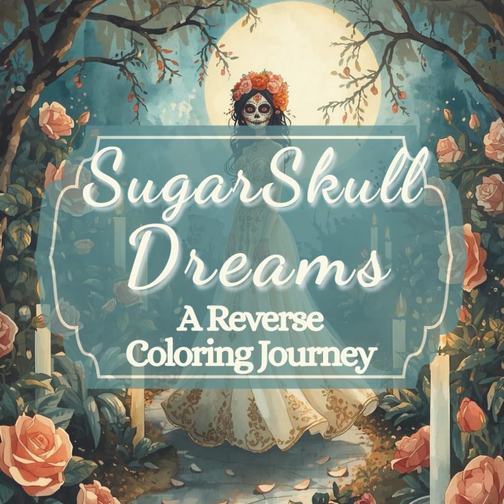Sugar Skull Dreams: A Reverse Coloring Journey