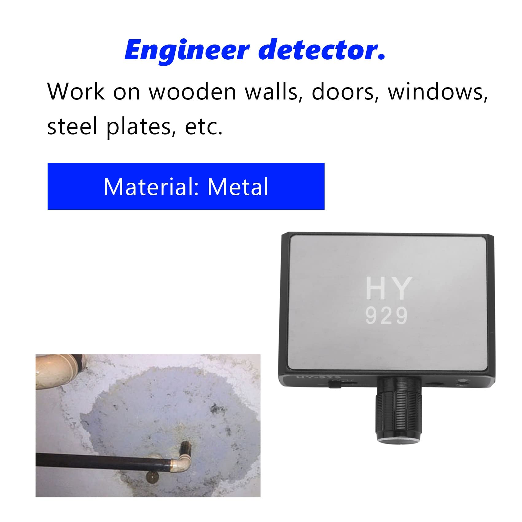DIY HY929 Microfono da Parete Ad Alta Rivelatore di Ascolto Vocale per Ingegnere Perdite D' Perdite di Olio Udienza per La Riparazione