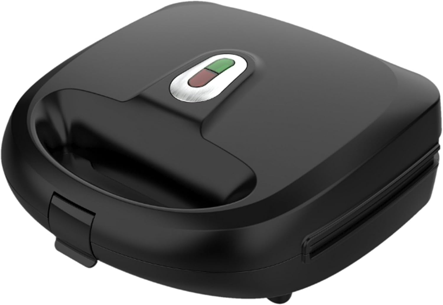 2 Slice Removable Plates Waffle And Sandwich Maker, Ceramic Nonstick, 750 Watts - Product Size: 9.41x9.12x4.37 Inch, Product Weight:3.3lbs, Plates Are Removable And Dishwasher Safe