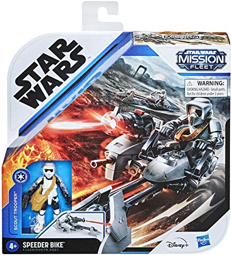CollectStar Wars Mission Fleet - Expedition Class Biker Scout Speeder - They are chasing! Protect the child!