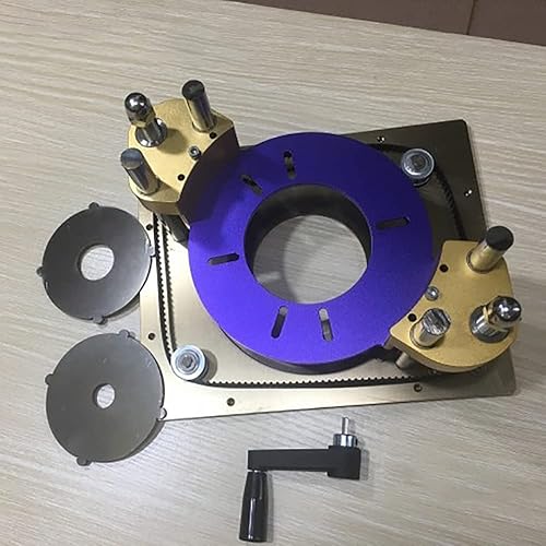 Miniatura 8 de Elevador de enrutador de precisión para fresado de madera eléctrico Máquina de grabado Router Universal Flip Insert Plate para banco de carpintería