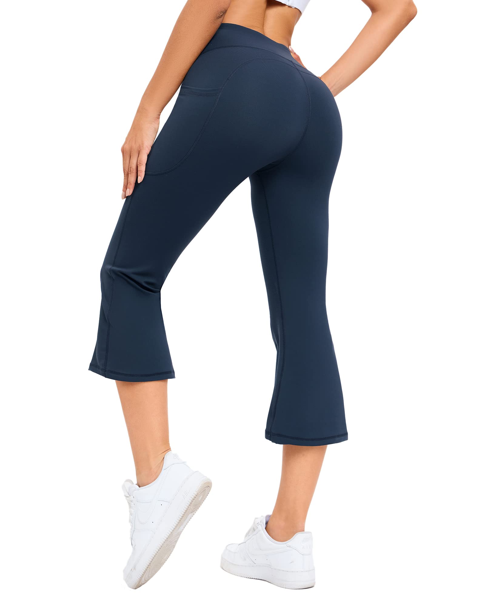 G4Free Flared Leggings Bootcut Yoga Pants for Women High Waist Bootleg Pants with Pockets Workout Dress Pants