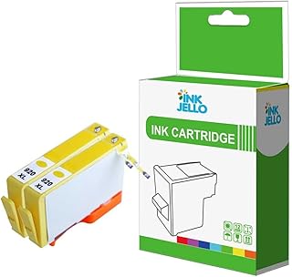 InkJello Compatible Ink Cartridge Replacement for HP Officejet 6500 All-in-One 6500 Wireles 6500A e-All-in-One 6500A Plus e-All-in-One 7000 Wide Format 7500A Wide Format 920XL (Yelllow, 2-Pack)