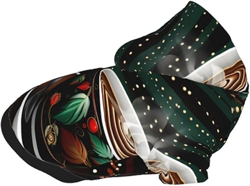 Miniatura 8 de Green Coffee Chic 3D Dog Hoodies for Small Pets A Cozy Costume for Stylish Puppy Cosplay Delight XXL