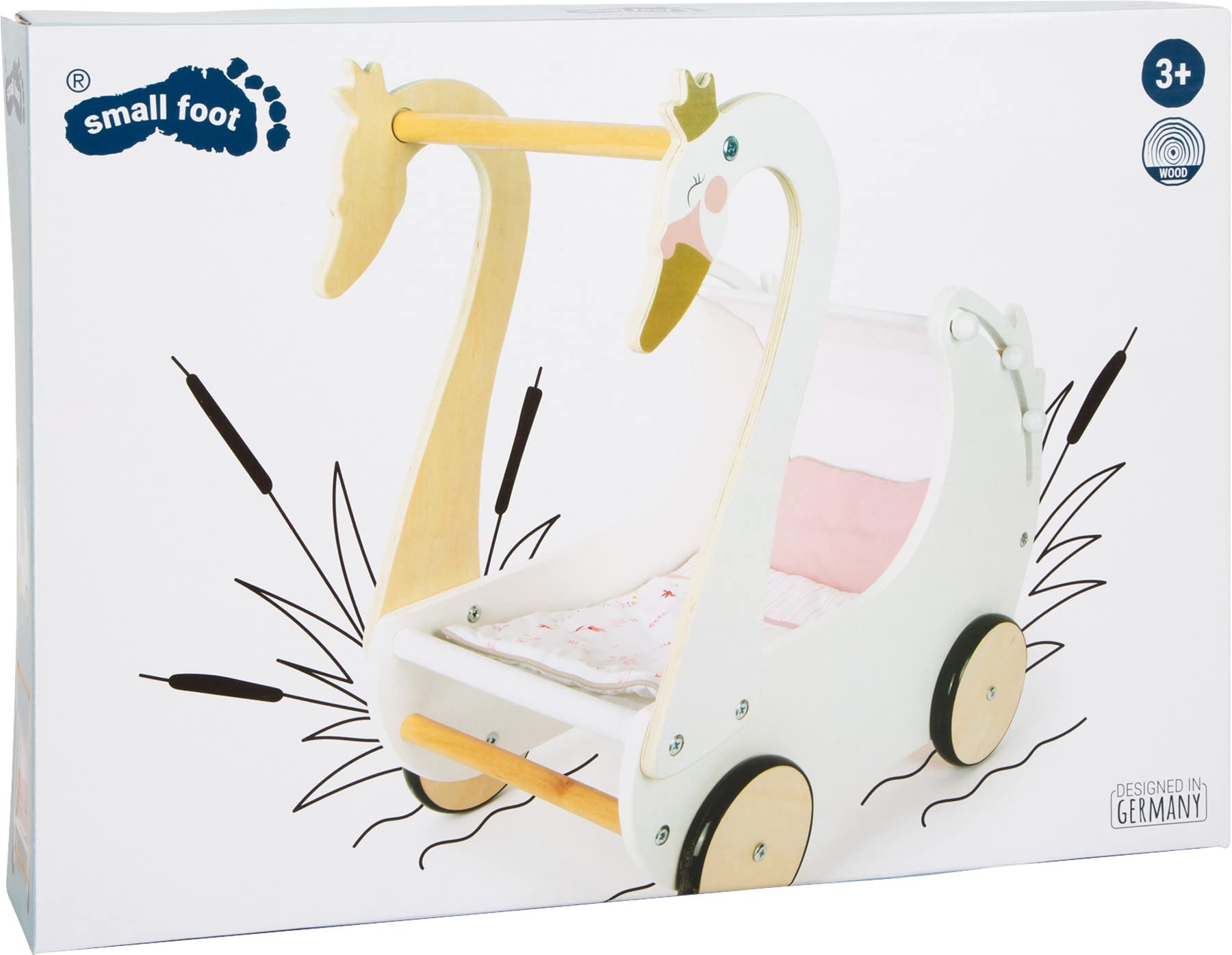 small foot Carrozzina per bambole Cigno