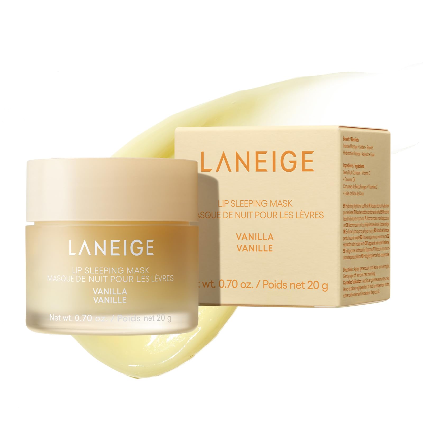 Laneige Lip Sleeping Mask Vanilla 20g Lip Balm Lip Mask Moisturizing Korea