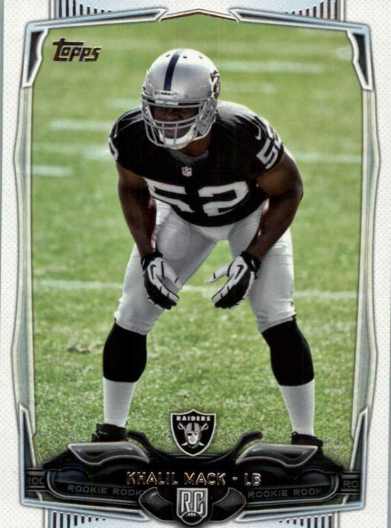 2014 Topps Football #373 Khalil Mack RC Rookie Card Oakland Raiders