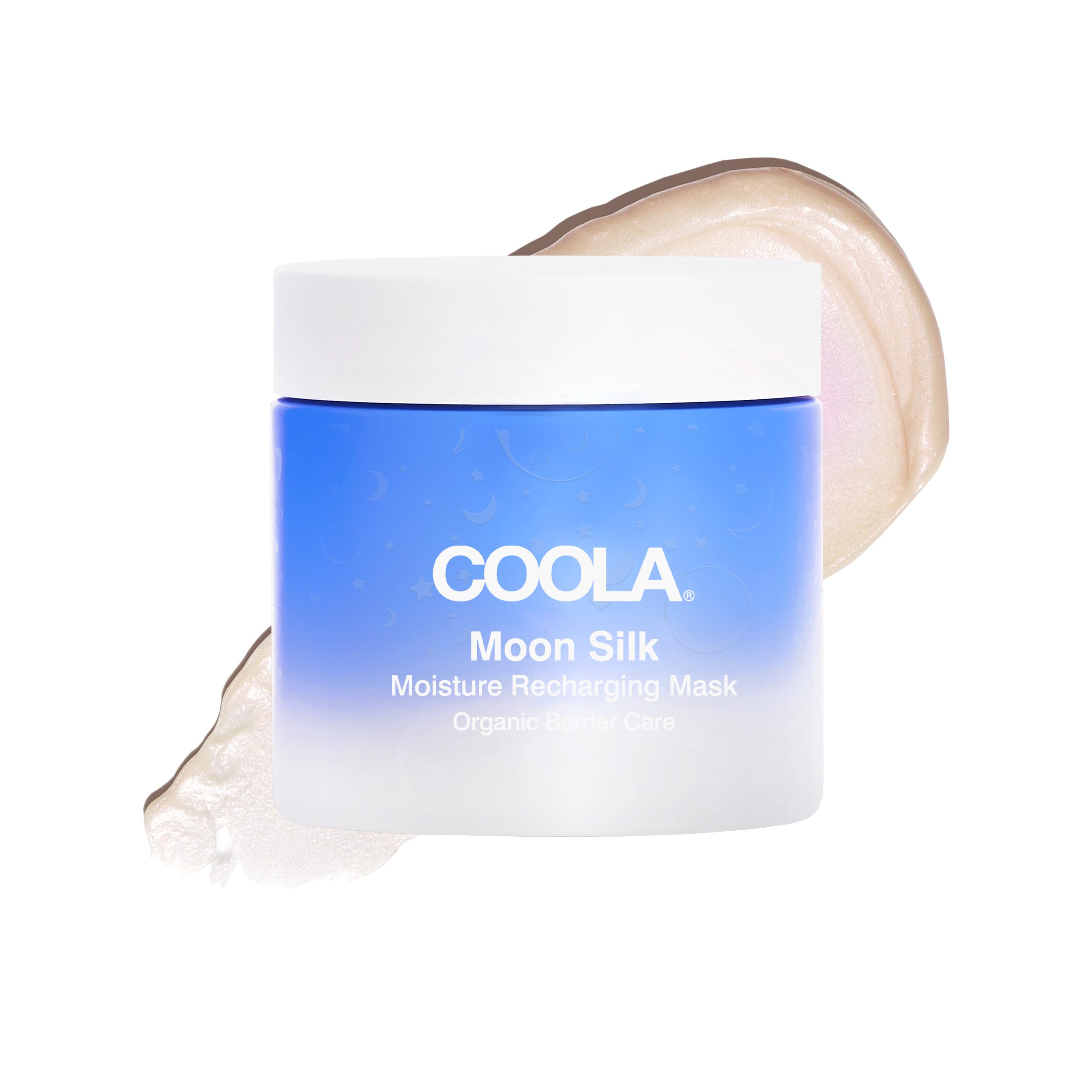 COOLA Organic Moon Silk Recharging Face Moisturizer Mask, Dermatologist Tested Skin Barrier Protection with Vitamin C, Vegan and Gluten Free, 2 Fl Oz