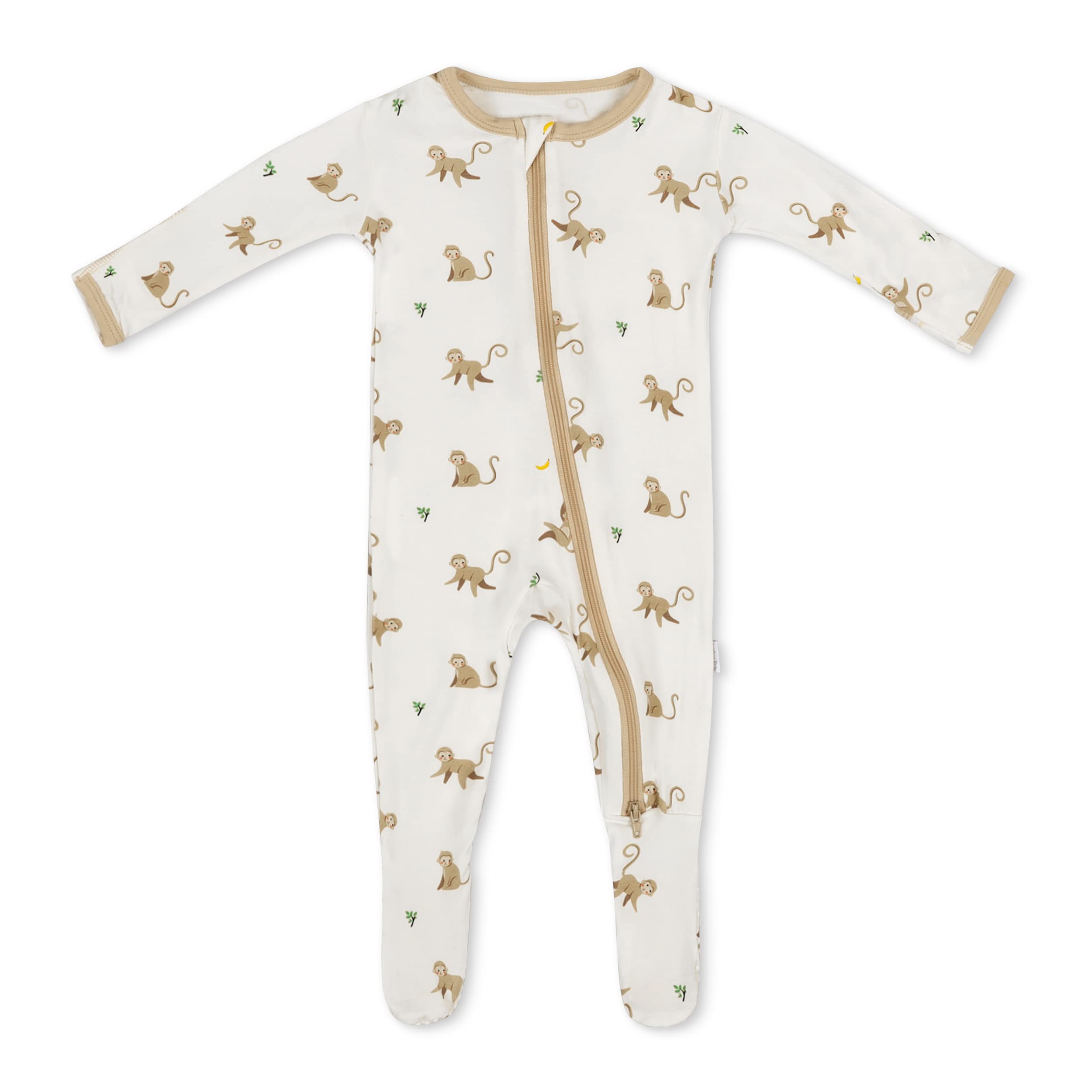 Bamboo LittleSoft Baby Bamboo Footie Pajamas, Zipper Closure, 0-24 Months