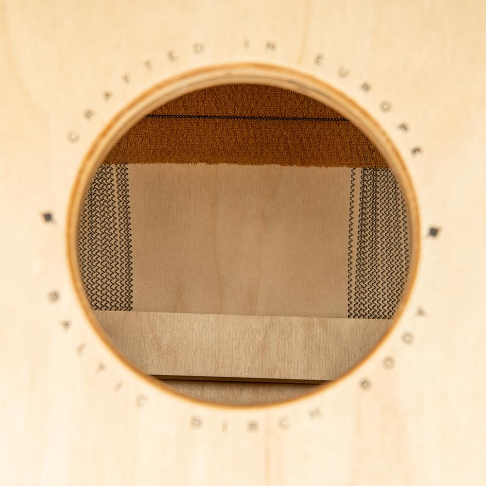 Meinl Percussion Snarecraft Cajon Instrument - Drum Box Compatto con 2 Cordiere - Superficie di Suono Betulla Almond (SC80AB)