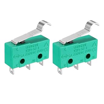 uxcell 2Pcs KW4-3Z-3 5A/250VAC Simulated R-Lever Type Micro Switches