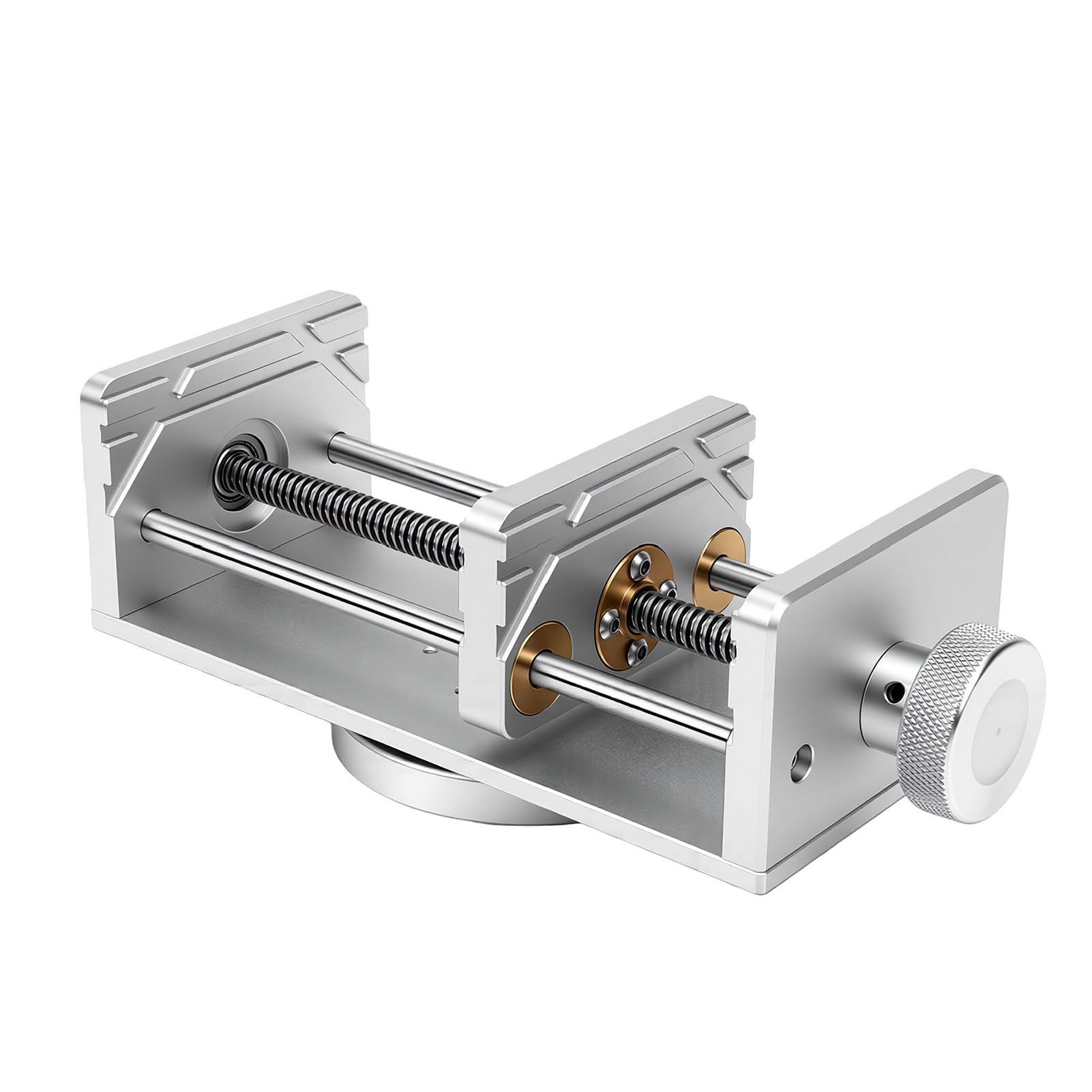Morsetto da Banco in Alluminio con Mini Morsa da Banco con Base Girevole a 360 Gradi per Saldatura PCB e Riparazione Elettronica 1-130MM