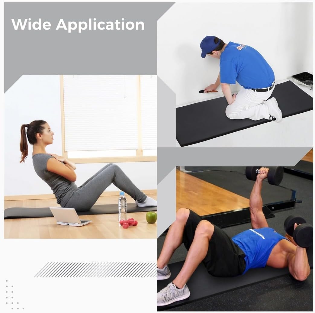 Comfortable Aerobic Step Mat with Knee Protection, Non-Slip, Extra Cushion for Yoga and Pilates Workouts
