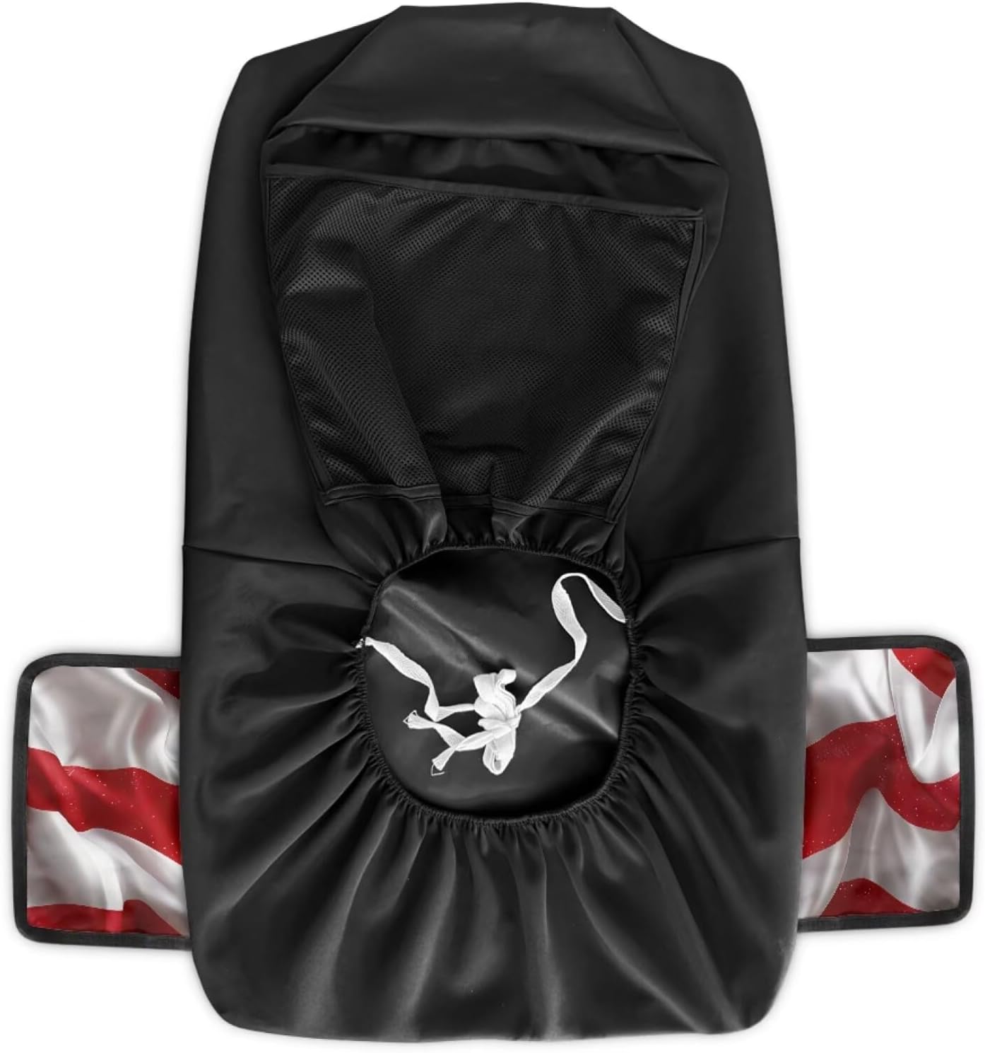 Pensura Riding Lawn Mower Seat Cover with Storage Bags, Weatherproof 3D American Flag Tractor Seat Cover Cushion Suitable for Most Mowers, Forklifts, Tractors, Heat Resistance