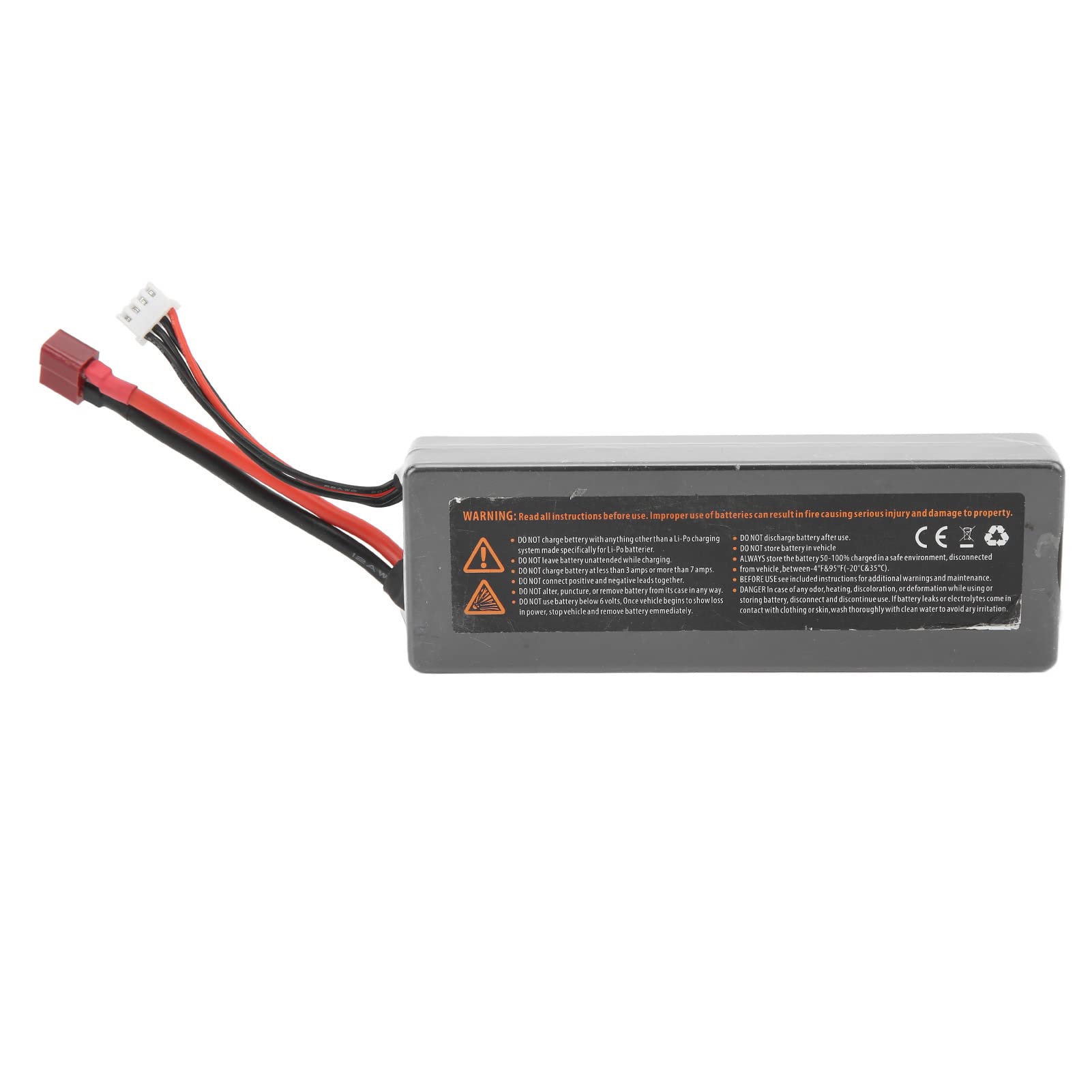Batteria Lipo RC da 11,1 V, 3300 mAh, con connettore a T, per auto RC ZD Racing 1/10/12/8, materiale polimerico durevole