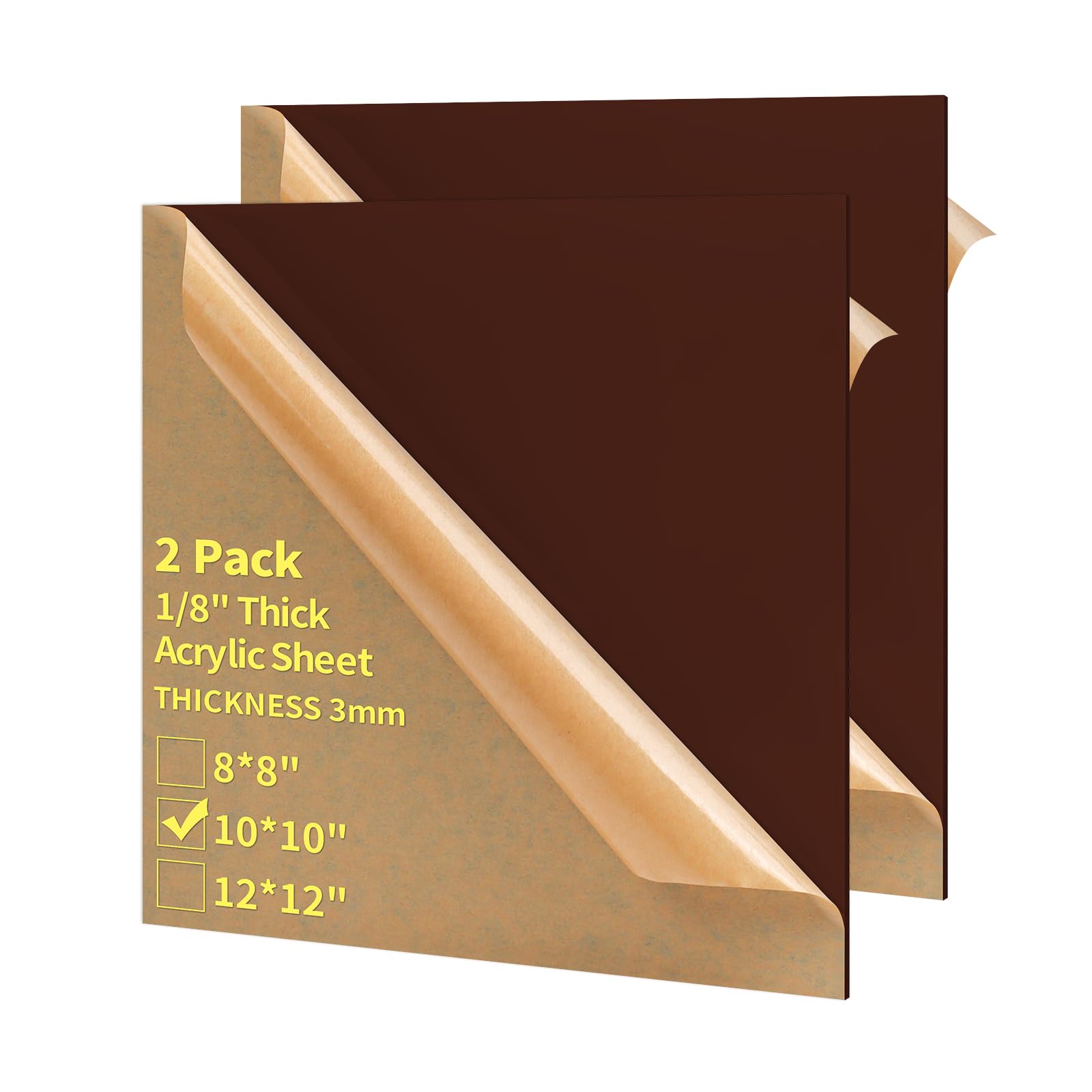 Purple Acrylic Sheets - 2 Pack for DIY Crafts -30