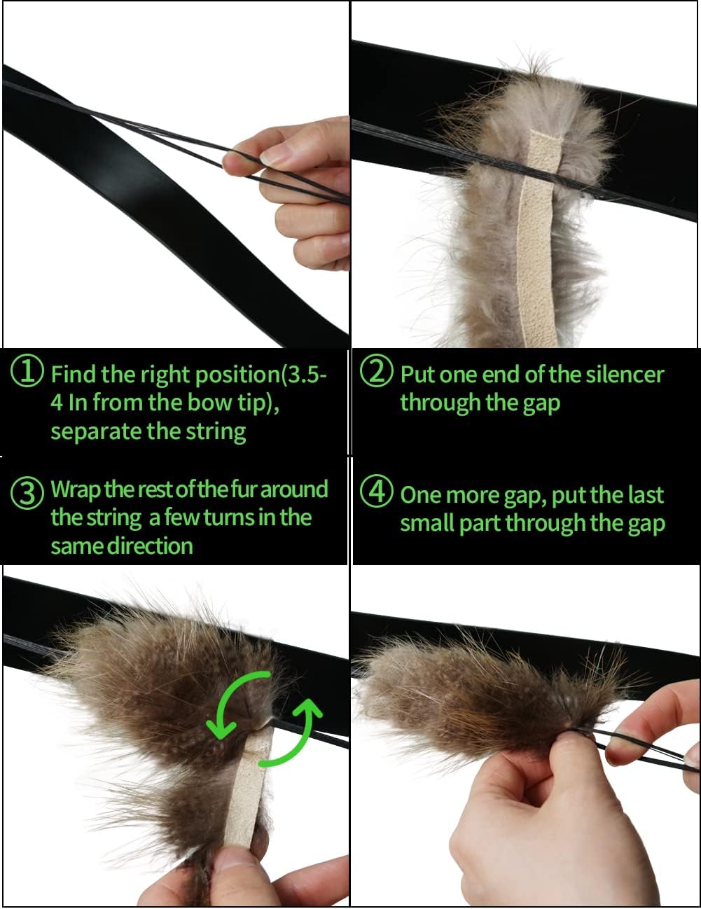 THREE ARCHERS 2pcs String Silencer Traditional Archery Bowstring Dampeners Beaver Balls to Reduce Vibration and Noise for All Archery Bow : Sports & Outdoors