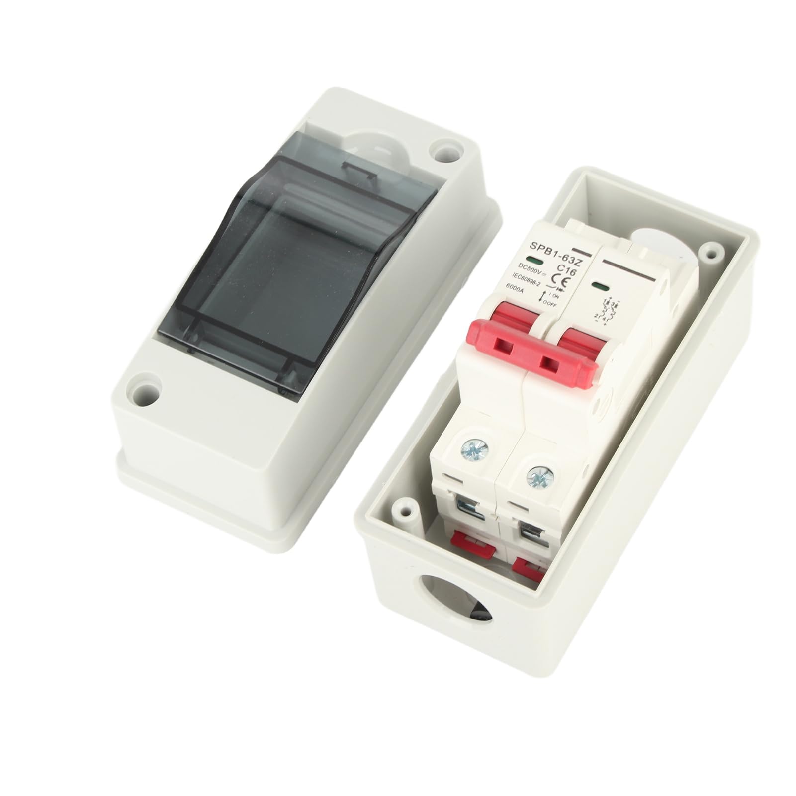 Sonew Sezionatore Solare Fotovoltaico, Isolatore di Circuito Fotovoltaico Impermeabile IP65, Scatola Interruttori per, DC 500V, Protettore di Circuito DC in Miniatura per