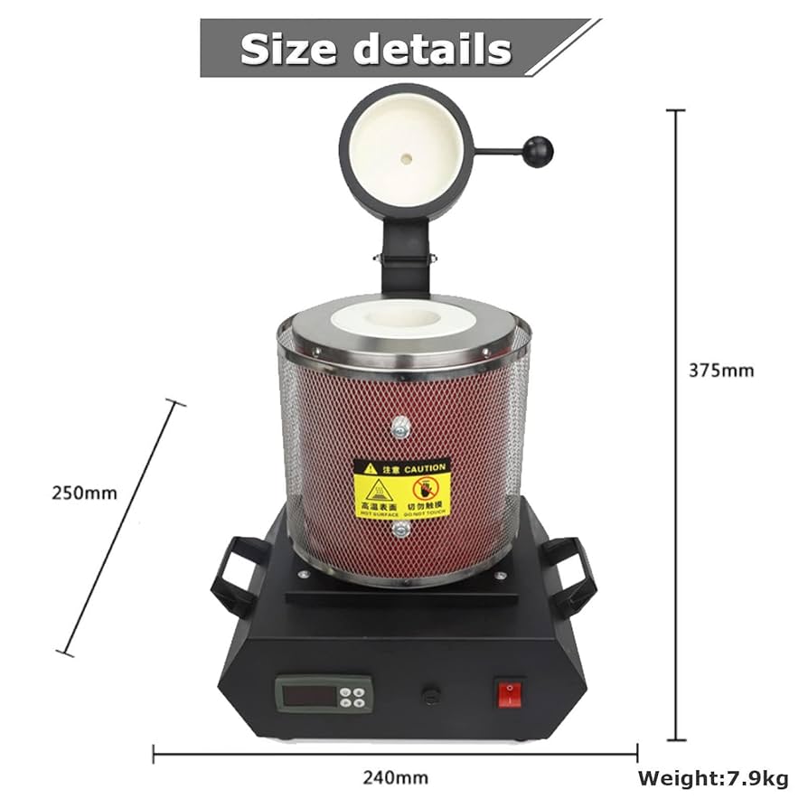 Gold Melting Furnace 1150u2103 /2102 U2109 Electric Digital Melting
