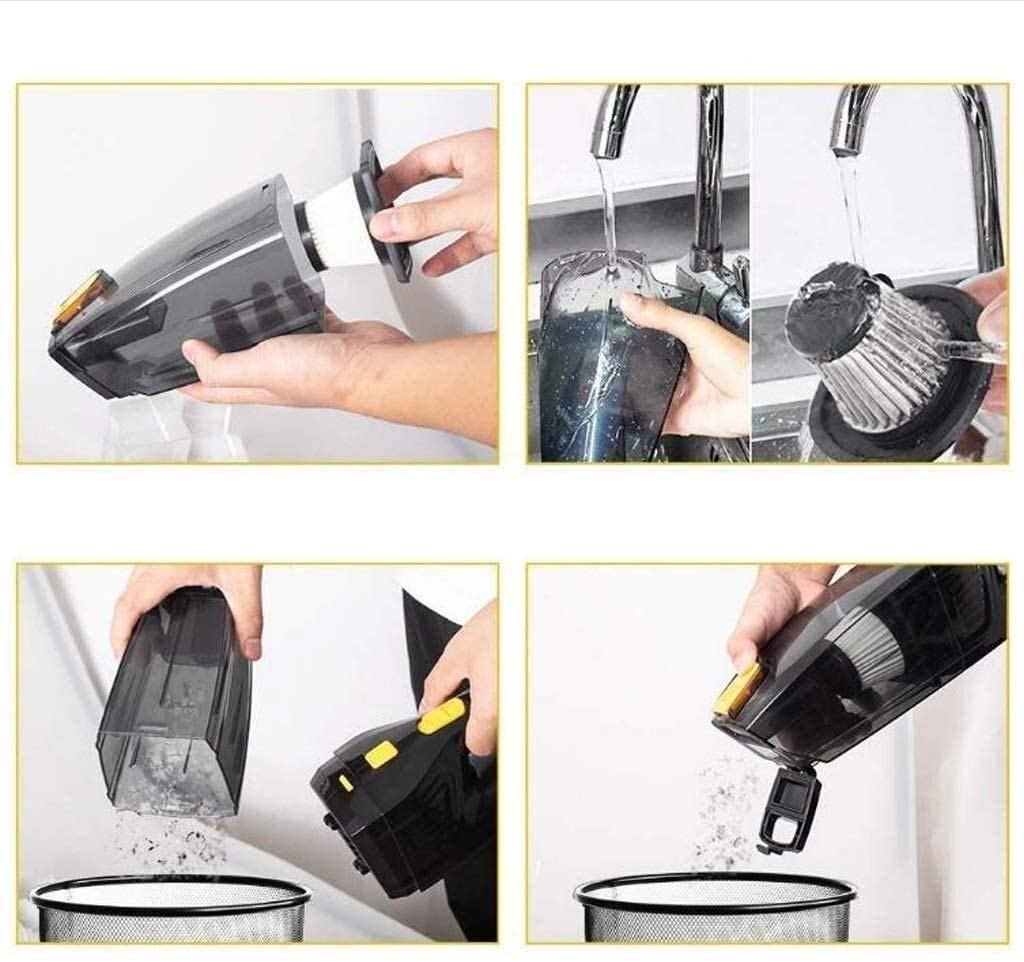 Aspirapolvere for Auto, Aspirapolvere Auto Portatile Alta Potenza 120W / 3500PA, 12V Aspirapolvere palmare a Umido/Asciutto for Auto Detailing e Pulizia Interni Auto