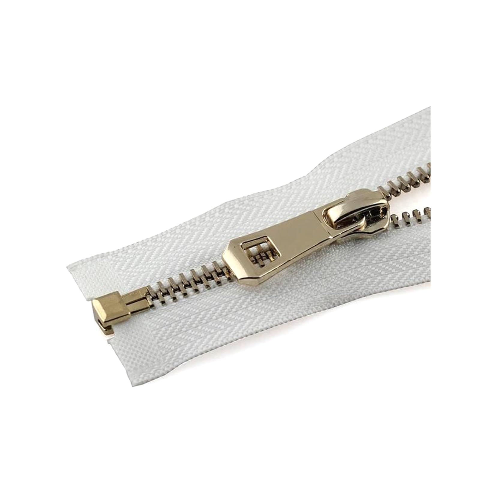 35-85 cm 5# Metal Zipper Open-end Zipper for Sewing Down Jacket Coat Clothing Sewing Accessories, 85cm