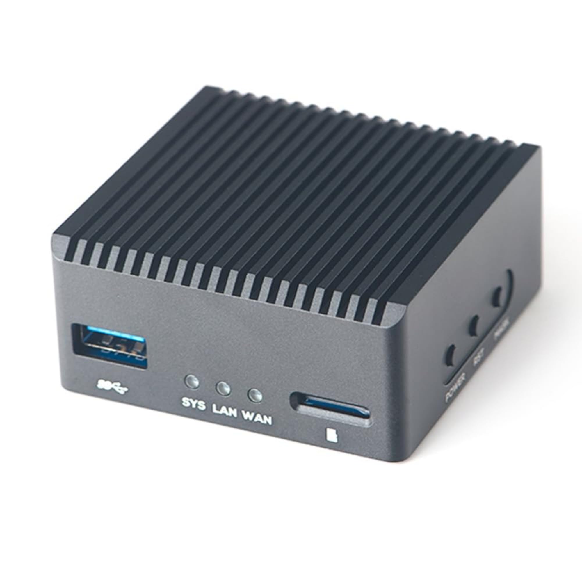 NanoPi R3S LTS Dual-Gbps Ethernet Ports Router Rockchip RK3566 SoC Mini PC Board Support OpenMediaVault, OpenWrt 2GB RAM No eMMC SingleBoard with Meatal Case (2GB Ram Case Kit)