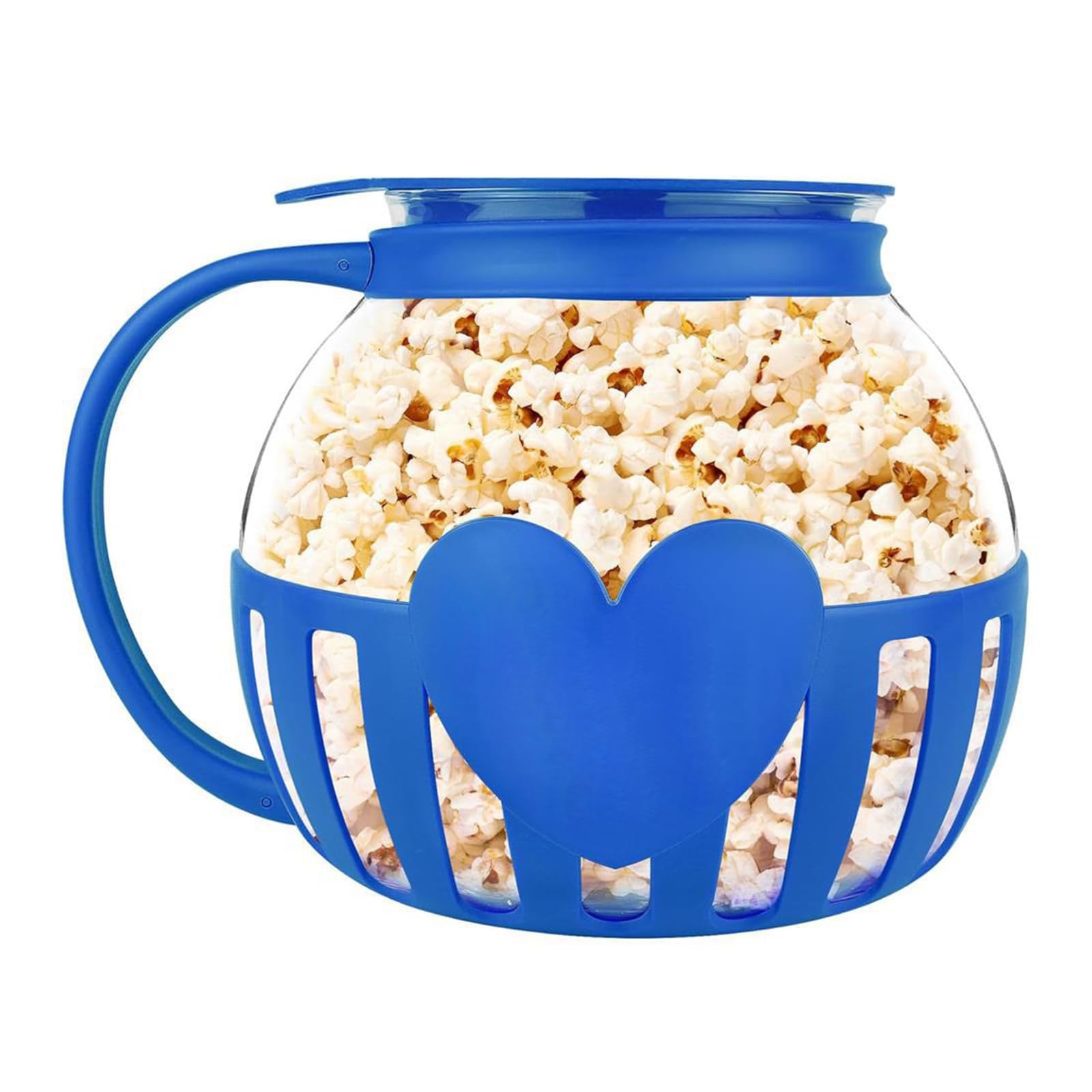 Uqezagpa Microwave Puffed Rice Maker Glass Container Borosilicate Glass Jar Microwave Puffed Rice Air Popper Air Popper