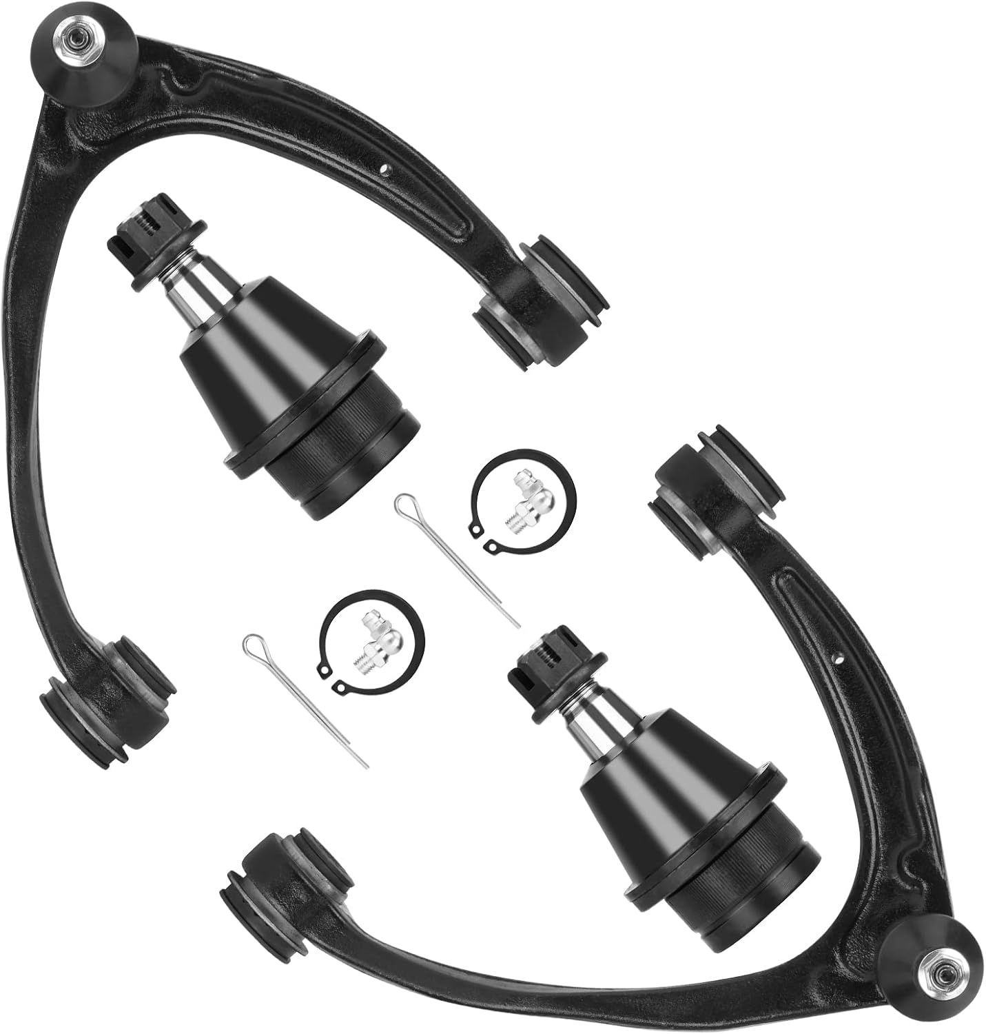 Front Suspension Kit Upper Control Arms Fit for Cadillac Escalade ESV EXT, Fit for Chevrolet Avalanche Silverado Suburban 1500 Tahoe, Fit for GMC Sierra 1500 Yukon XL 1500 (Only Forged Steel) -4 pcs