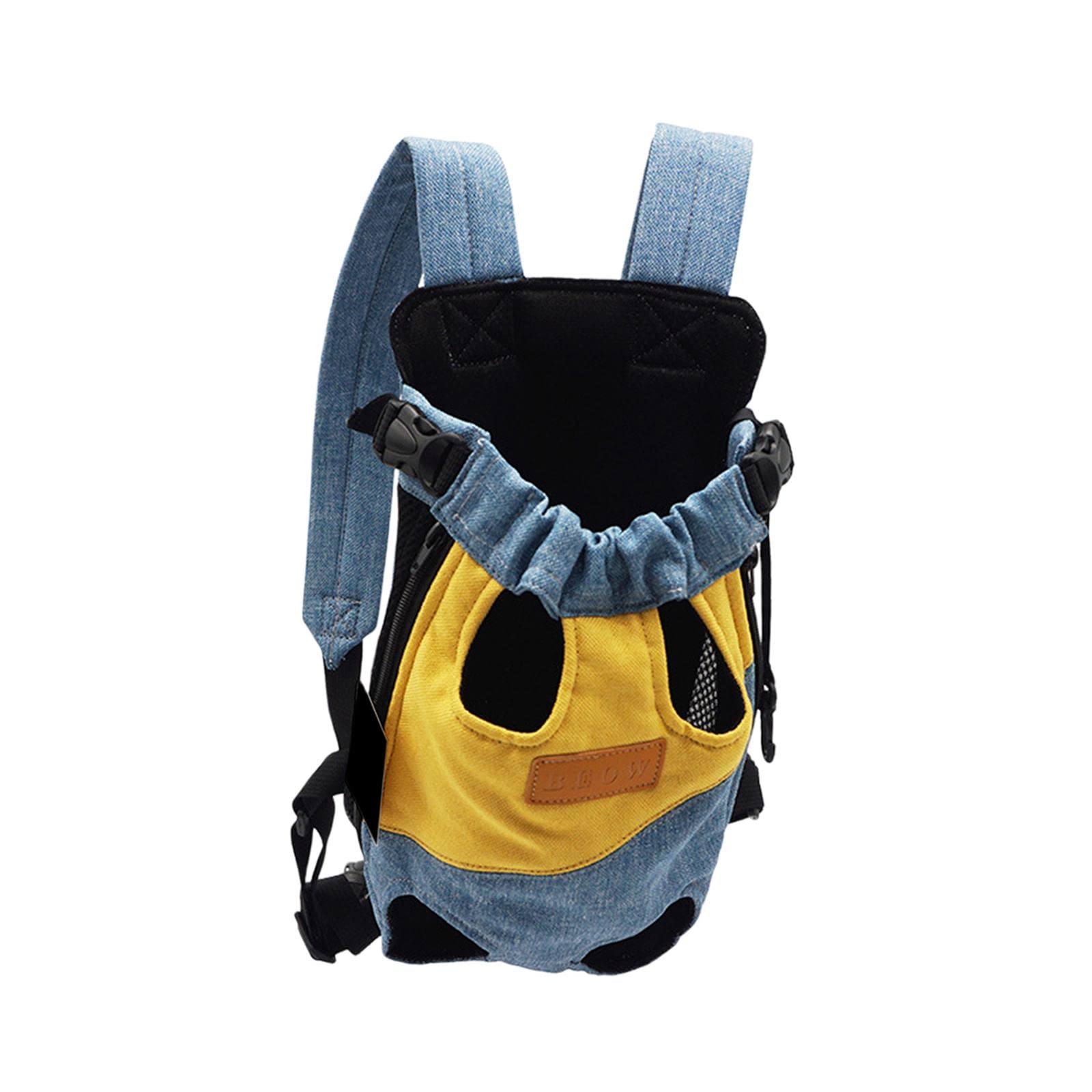 THE STYLE SUTRA® Pet Cat Carrier Backpack Chest Bag with Shoulder Strap Adjustable for Hiking M Yellow Blue | 1 Pet Carrier Backpack (B0DCZLNSTC) Amazon Price History, Amazon Price Tracker