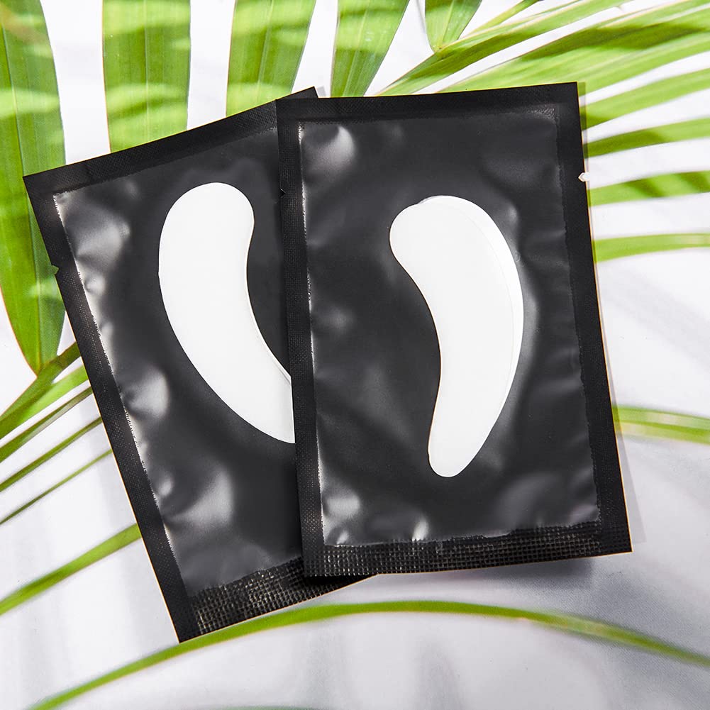 50 paia Cerotti per Estensioni Ciglia Eyelash Pads Ciglia Pads Patch per Estensioni delle Ciglia Patch per Ciglia Eye Patches for Eyelash Extension(Willowleaves Black)