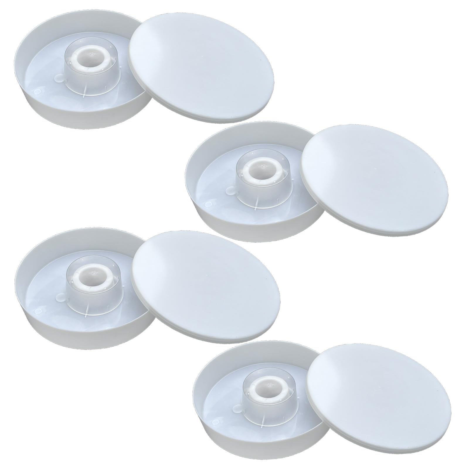 4 mangiatoie bianche per alveare in plastica per alveari per alveari attrezzature di alimentazione