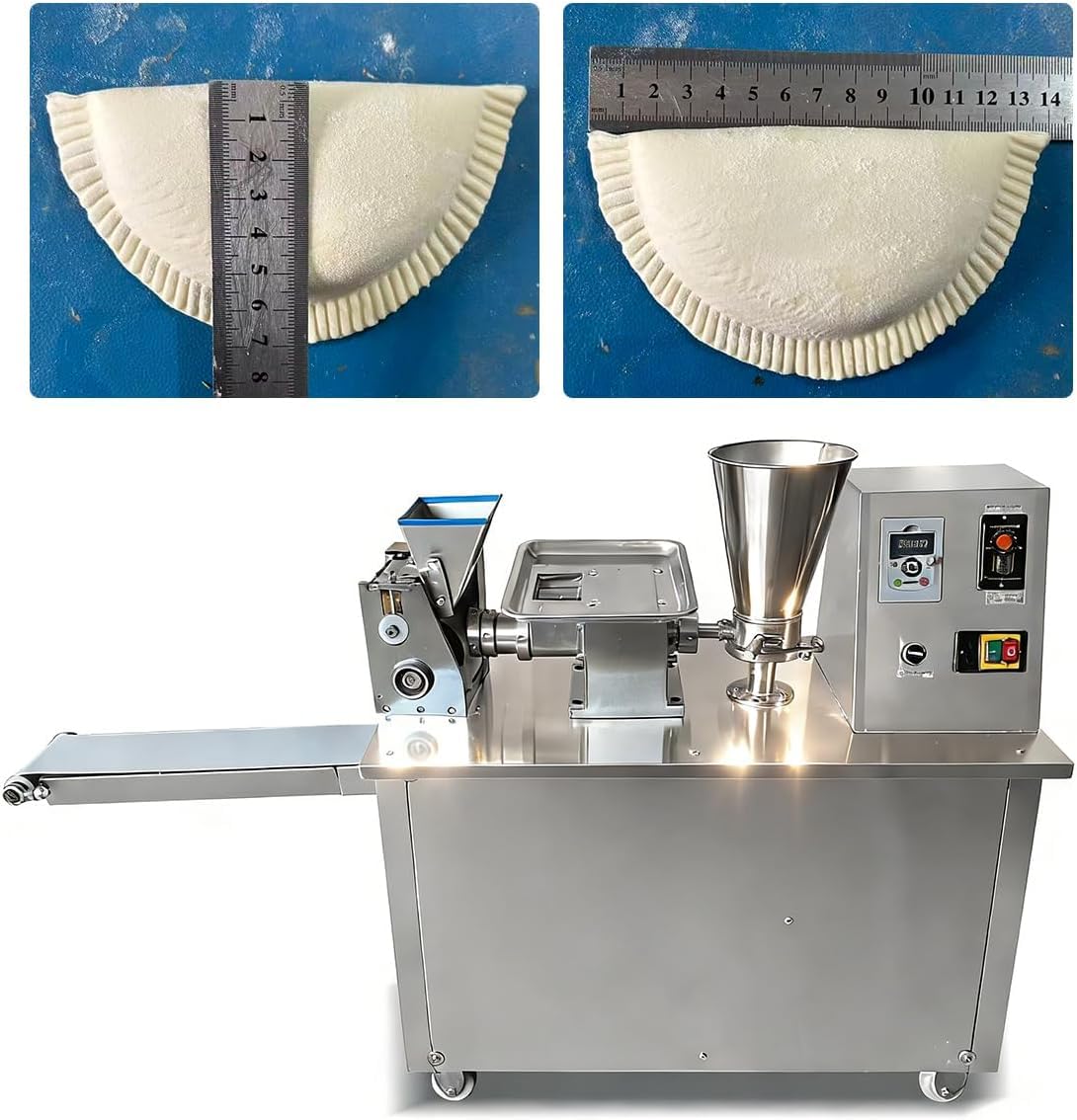 Máquina Comercial para Hacer Empanadas | 48 Formas Ajustables, 6800 Piezas/Hora, Frecuencia Variable | Acero Inoxidable De Grado Alimenticio para Gyoza Y Ravioles