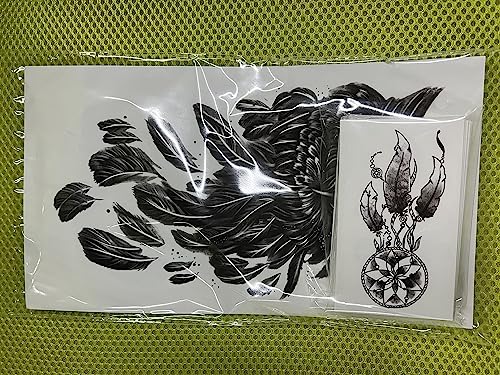 Soovsy 70 Sheets Temporary Tattoos Adults, Forearm Half Sleeve Tattoos For Men, Lion Black 3D Realistic Tattoos Stickers Flower Animals, Boys Tattoos Temporary For Women With Snake Eagle #TOP7