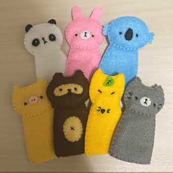 mohumohu様オーダー品　パンダうさぎコアラ　ゆびにんぎょう　指人形　保育 mohumohu様オーダー品 パンダうさぎコアラ ゆびにんぎょう 指