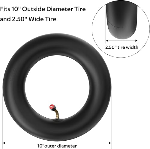 Miniatura 3 de 1PZ ES1-25W 10x2.50 Tubo interno para Smart Self Balance movilidad Scooter eléctrico 36v 48v 400w 500w 800w Hub Motor Mijia M365 con tronco en
