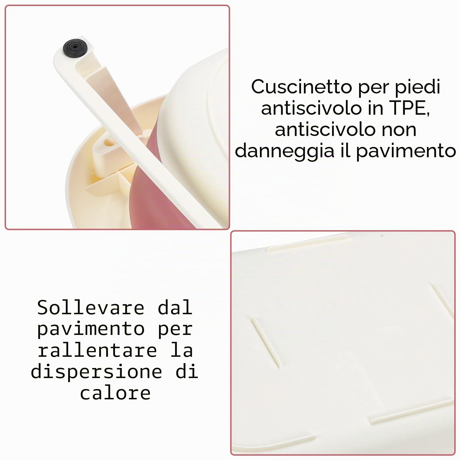 Ikodm Vasca da bagno 3 in 1 con termometro, tappetino da bagno, per lavare i capelli, ergonomica, pieghevole, salvaspazio, per neonati a partire da 0 a 3 anni (rosa)