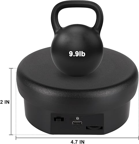 Miniatura 12 de Soporte de exhibición giratorio motorizado, carga de 5 pulgadas/11 libras, plataforma giratoria de 360° para relojes de joyería, modelos 3D, pastel