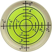 Vista 2 de 6 pcs Bubble Spirit Level, 32x7mm Circular Level Bubble for RV, Travel Trailer, Tripod, Phonograph, Turntable