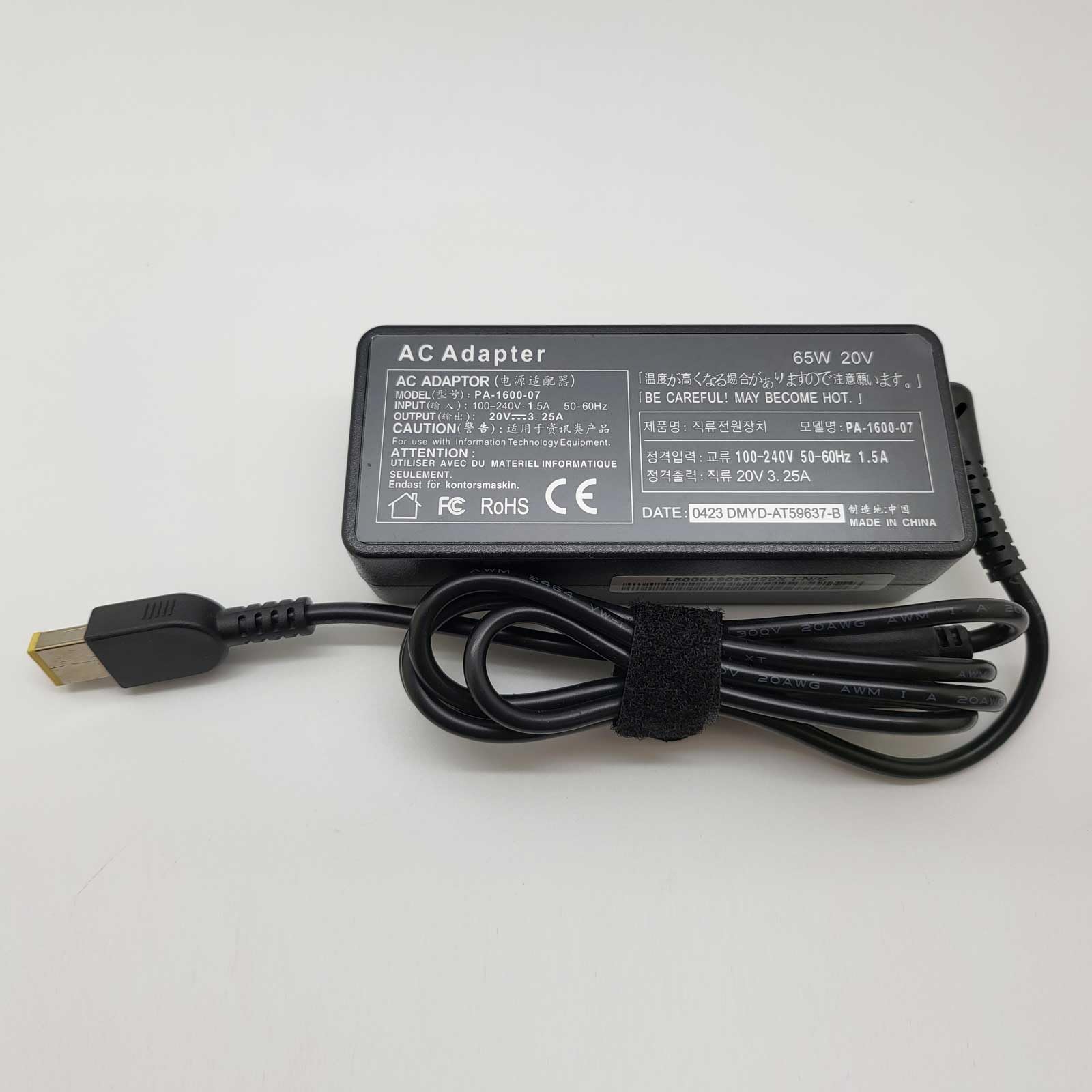 Lenovo Alimentatore AC Adapter 20V 3,25A 65W ThinkPad X220 - Foto 10