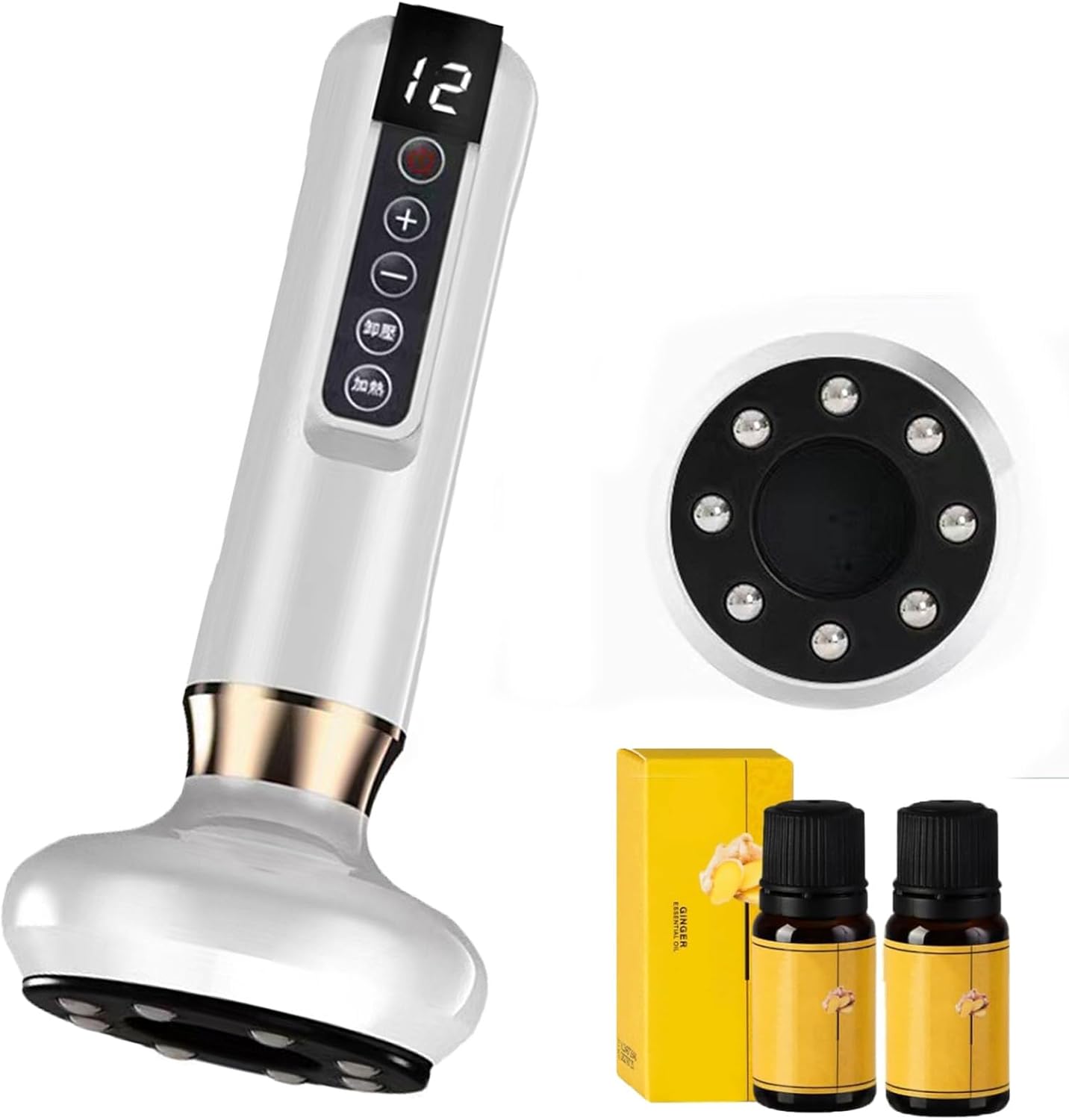 Handheld Cellulite Massager – 3 in 1 Vacuum Cupping Set, 12 Suction Modes, One-Touch Pressure Release, Vacuum Massager (White) Handheld Cellulite Massager – 3 in 1 Vacuum Cupping Set, 12 Suction Modes, One-Touch Pressure Release, Vacuum Massager (White)