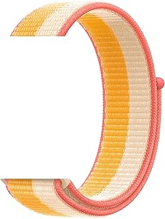 سوار ساعة رياضي من النايلون، متوافق مع ساعة ابل ووتش مقاس 41 ملم، 40 ملم، 38 ملم وساعة اي ووتش سيريز 7، 6، 5، 4، اس اي