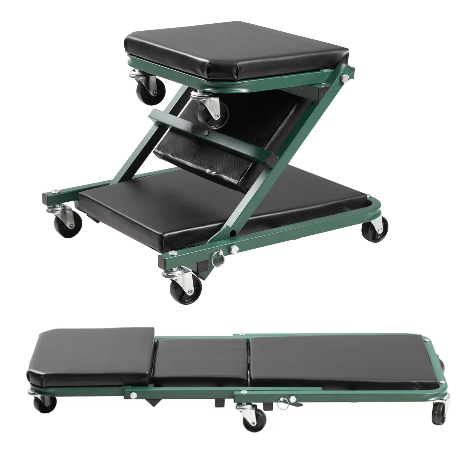 Mechanic Creeper VEVOR Z-Creeper Seat, In Rolling Folding Car