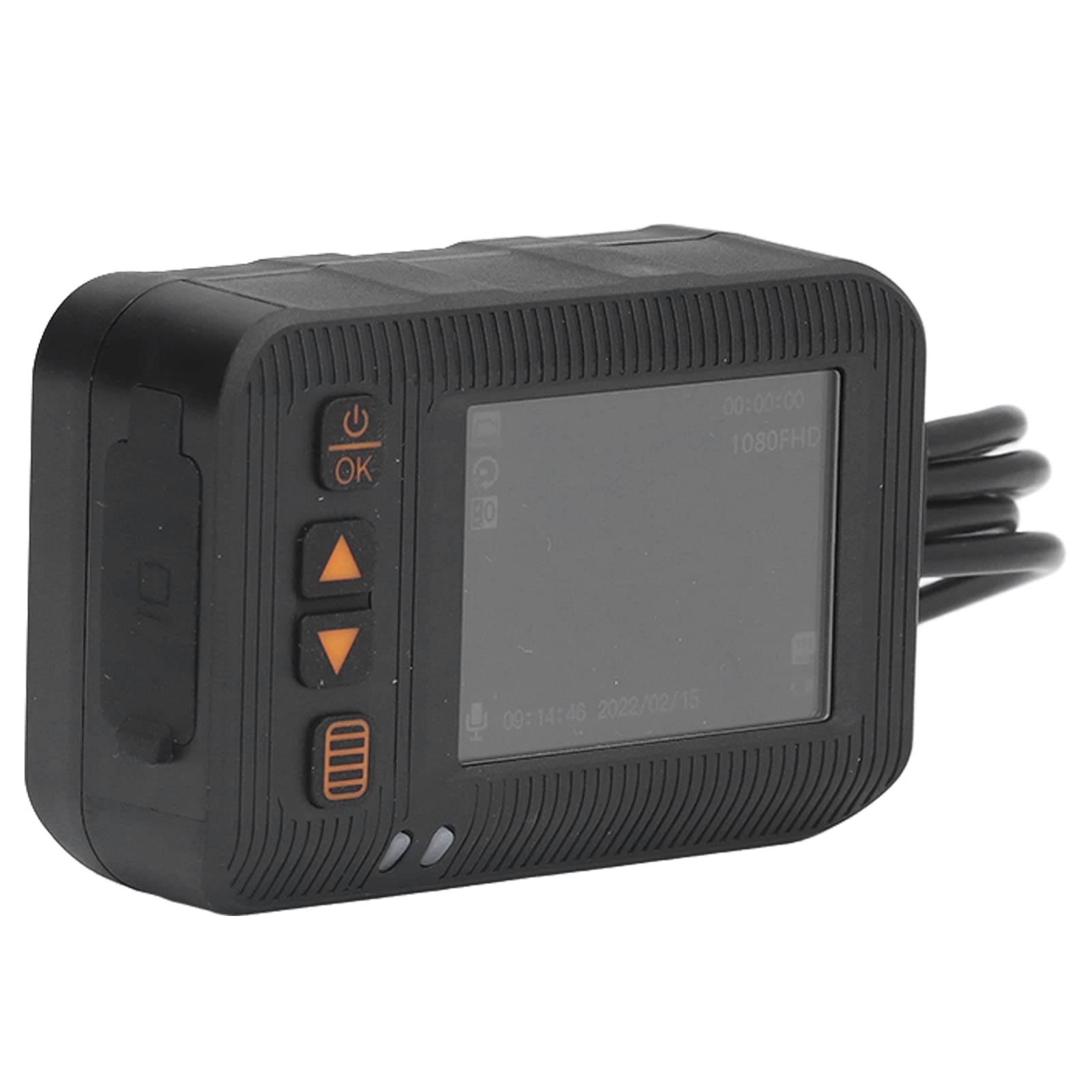 ciciglow Cámara de Salpicadero para Motocicleta, IP65, Impermeable, Frontal 1080P Y Trasera 720P, Cámara para Casco de Motocicleta con Pantalla de 2,0 Pulgadas
