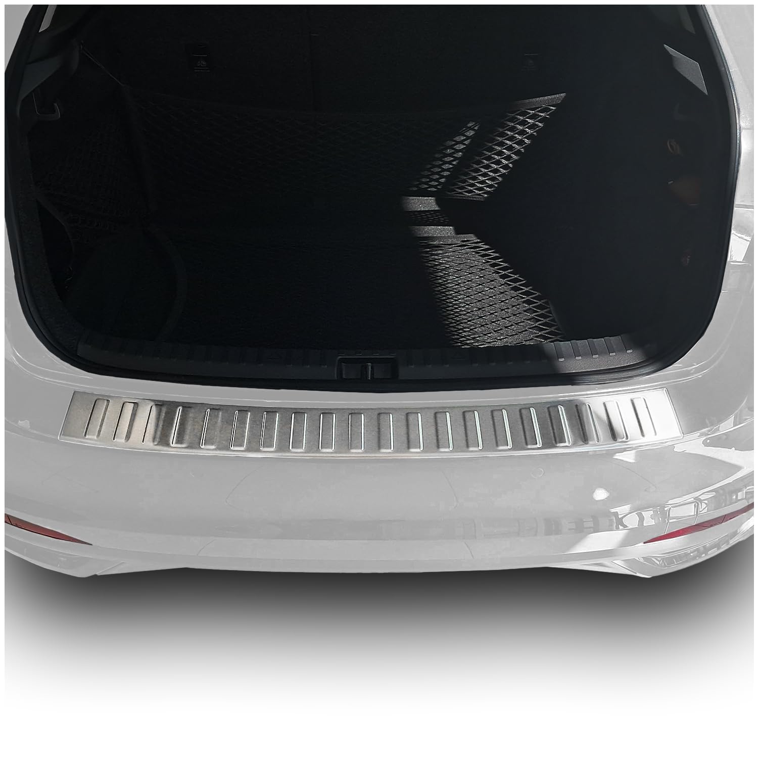 teileplus24 AL214 Protezione paraurti Tutta in Alluminio per Skoda Scala Facelift 2024-