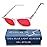 Sleep ZM Blue Light Blocking Glasses for Women + Men - Better Sleep + Anti Eye Strain Protection - Computer Screens & Gaming - Crystal Wayfarer - 100% Night-timeMax Red Lens