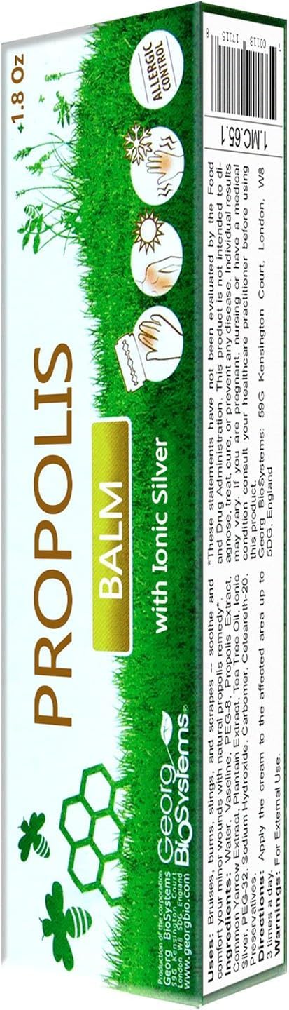 Propolis Skin Repair Balm with Natural Ingredients and Active Silver ions 30g/1oz