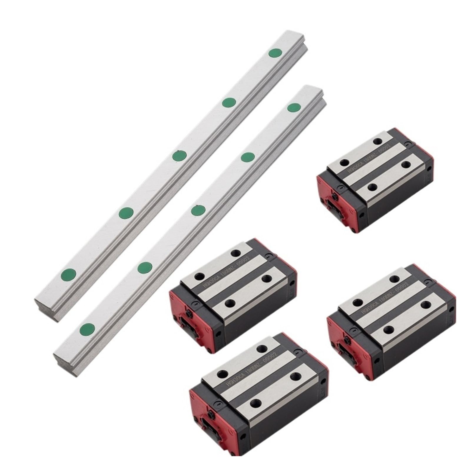 2 szt. HGR20 + 4 szt. HGH20CA/HGW20CC prowadnica liniowa kwadratowa szyna prowadząca do samodzielnego wykonania frezów CNC, tokarek (HGH20CA, 1150 mm)